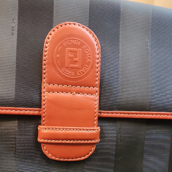Fendi Large Vintage Portfolio Clutch Bag